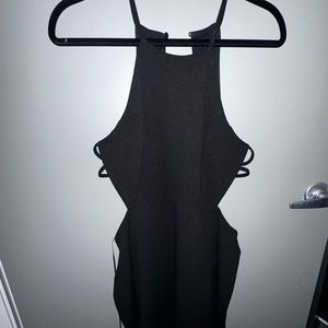 EUC Black Cut Out Dress